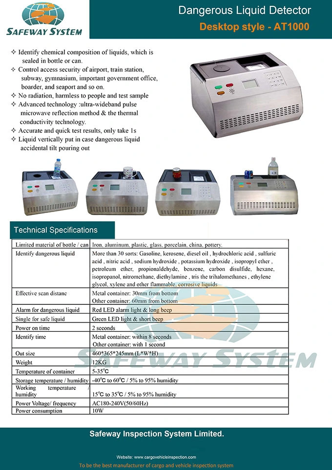 Dangerous Liquid Scanner for Security Inspection Liquid Security Inspection System