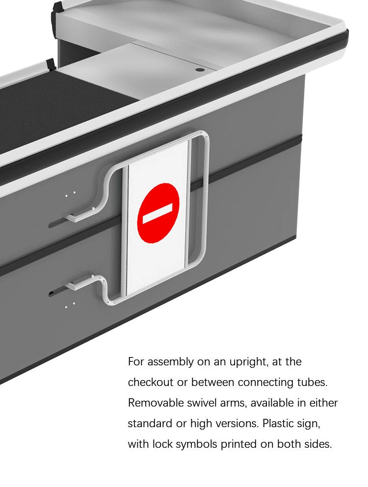 Counter Flap Barrier Turnstile Speed Automatic Supermarket Entry Gate